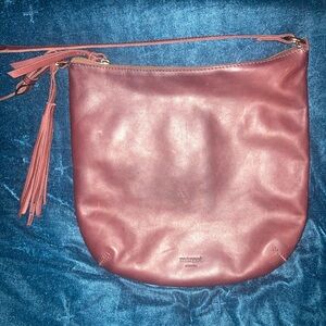 Margot Rose Shoulder Bag with Tassel